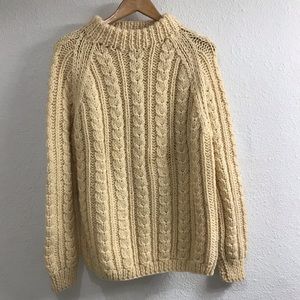 Vintage Marshall Field & Company Wool Cable Knit Sweater